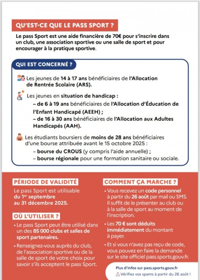 Image de l'actu 'PASS SPORT 2025'